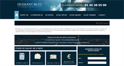 Desktop Screenshot of diamantbleuparis.com